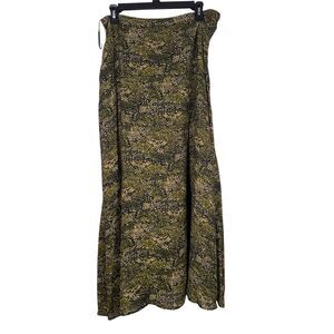 Vtg Y2k Valerie Stevens Silk Slip Maxi Skirt Sz 12 Forest Fairy Whimsigoth